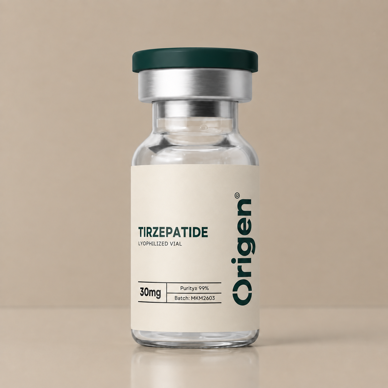 Tirzepatide peptide vial